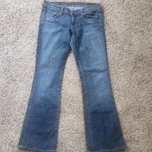 Citizens Of Humanity Flare Jeans in Deep Blue